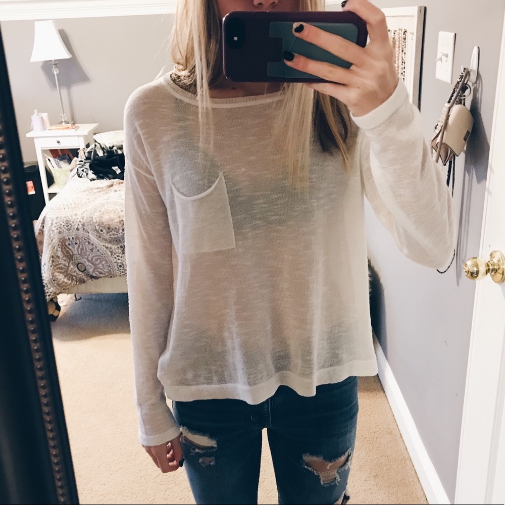 White sweater